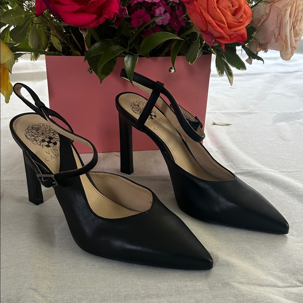 Vince Camuto Slingback Pointed-Toe Heels - Women's Dress Pumps -  8M/38 1/2